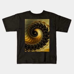 Golden Spiral Kids T-Shirt